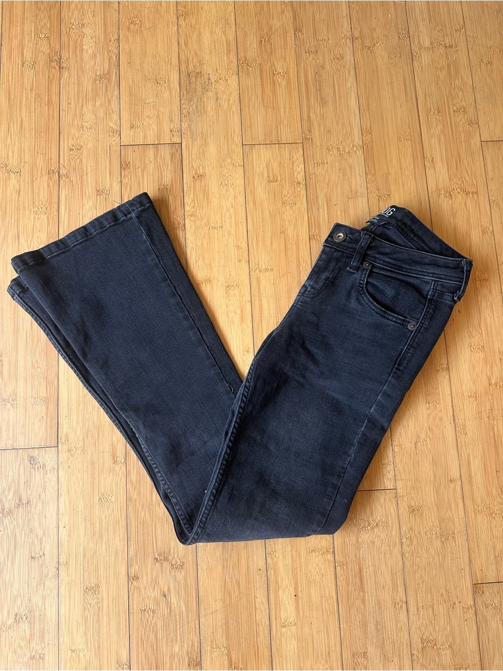 Urban Outfitters Black Low Rise Flare Jeans